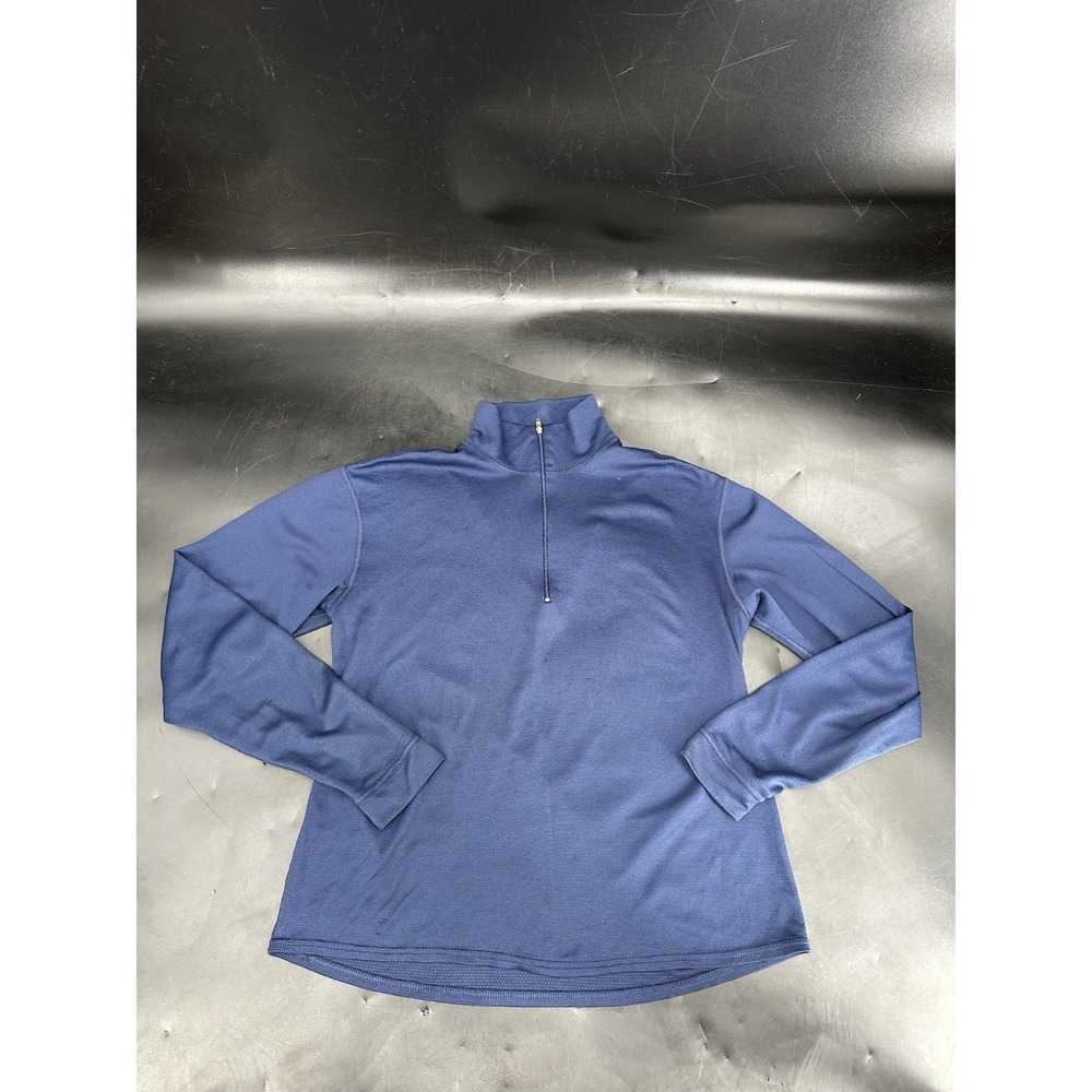 Patagonia Pullover Womens M Blue Capilene Lightweight Zip Neck Base‎ Layer USA